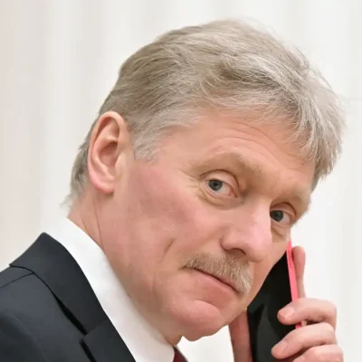 Porta-voz do Kremlin, Dmitry Peskov, durante entrevista coletiva em Moscou
18/02/2022 Sputnik/Sergey Guneev/Kremlin via REUTERS