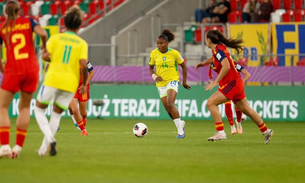 Brasil se despede da Copa do Mundo Feminina Sub-20 após ser superada pela Espanha. Foto: Luciana Vermell/CBF