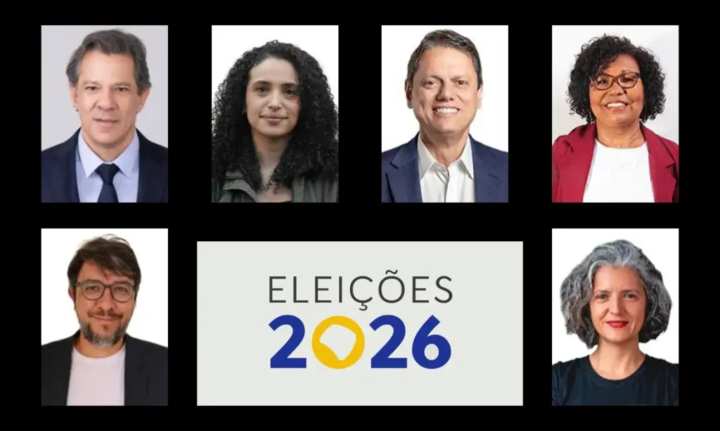 Brasília (DF), 24/09/2026 - Candidatos ao governo de São Paulo. Foto: Arte/Agência Brasil