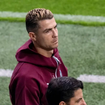 Cristiano Ronaldo em treino de Portugal
29 de setembro de 2026 Johan Nilsson/Agência de Notícias TT via REUTERS