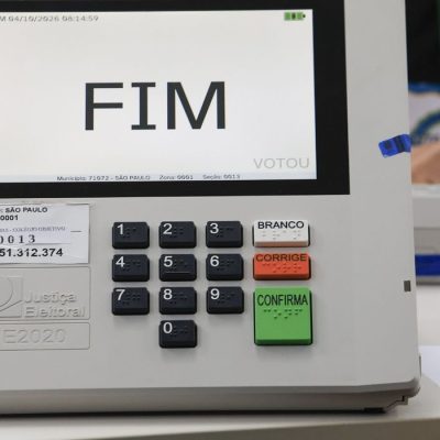 São Paulo (SP), 04/10/2026- Teste de integridade das urnas eletrônicas.
Foto: Paulo Pinto/Agência Brasil