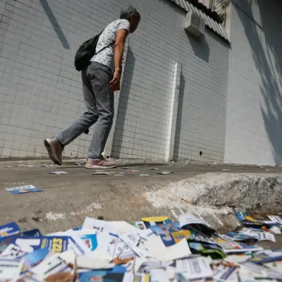 São Paulo (SP) 06/10/2024 - Movimentação de eleitores na 1ª Zona Eleitoral no bairro da Bela Vista, EMEF Celson Leite Ribeiro Filho. Foto Paulo Pinto/Agencia Brasil